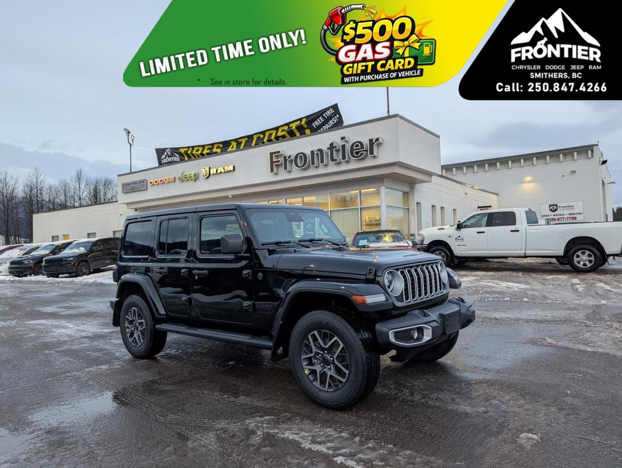 <p>The 2026 Jeep Wrangler Sahara 4 Door 4x4, in a sophisticated Black exterior, delivers unparalleled performance with its renowned 4x4 drivetrain and refined handling capabilitiesembracing every road confidently. </p><p>This new SUV not only captures attention with its bold exterior design but also offers a comfortable Black interior brimming with premium features such as heated front seats and a heated steering wheel for optimal comfort. The Sahara trim emphasizes robust style and utility, complemented by sleek alloy wheels that enhance its adventurous appeal.</p><p>Inside, you'll find a high-tech environment equipped with state-of-the-art features. The vehicle is enhanced by smart device integration, a user-friendly interface, and a vibrant display screen that connects you to essential vehicle resources. Safety is a top priority, utilizing modern technologies like a backup camera and adaptive cruise control, ensuring a secure and controlled driving experience. Complimentary technology like Bluetooth connectivity and a Wi-Fi hotspot keep you connected from anywhere.</p><p>The Jeep Wrangler Sahara is perfect for adventure seekers and families alike, combining luxury and utility seamlessly. Whether conquering rugged terrains or navigating urban landscapes, this Wrangler ensures your journey is met with confidence and style. For those looking to enhance their driving experience, contact our dealership today to learn more about how the Jeep Wrangler 2026 can fit into your lifestyle.</p>