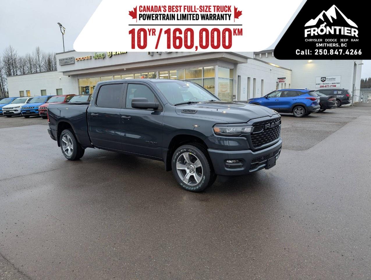 <p>The 2026 Ram 1500 Express in a striking blue hue is a robust 4×4 truck designed to tackle any terrain with ease. Built for those who require strength and reliability, its confident handling makes it a top choice for both city and off-road adventures.</p><p>Step inside, and you're greeted with a sleek black interior that combines comfort with functionality. This new Ram model is engineered with thoughtful features like air conditioning for climate control, and smart device integration to keep you connected. The aerodynamic lines and muscular stance of the Ram 1500 Express highlight its rugged capability, promising a stylish yet practical experience on every drive.</p><p>Equipped with advanced technology, the Ram 1500 Express comes with a backup camera and parking sensors, providing peace of mind in tight spots. It offers Bluetooth connectivity and a wi-fi hotspot for uninterrupted entertainment and connectivity. Safety features such as lane assist and brake assist ensure that your journey is both safe and controlled. For added convenience, this truck includes a remote start feature, keyless entry, and cruise control, making every trip as seamless as possible.</p><p>Ideal for active individuals and families who appreciate power and innovation, the 2026 Ram 1500 Express is ready to exceed expectations. Whether you're transporting equipment or embarking on a weekend getaway, this versatile truck is built to handle it all. Contact our dealership today to learn more and schedule a test drive.</p>
