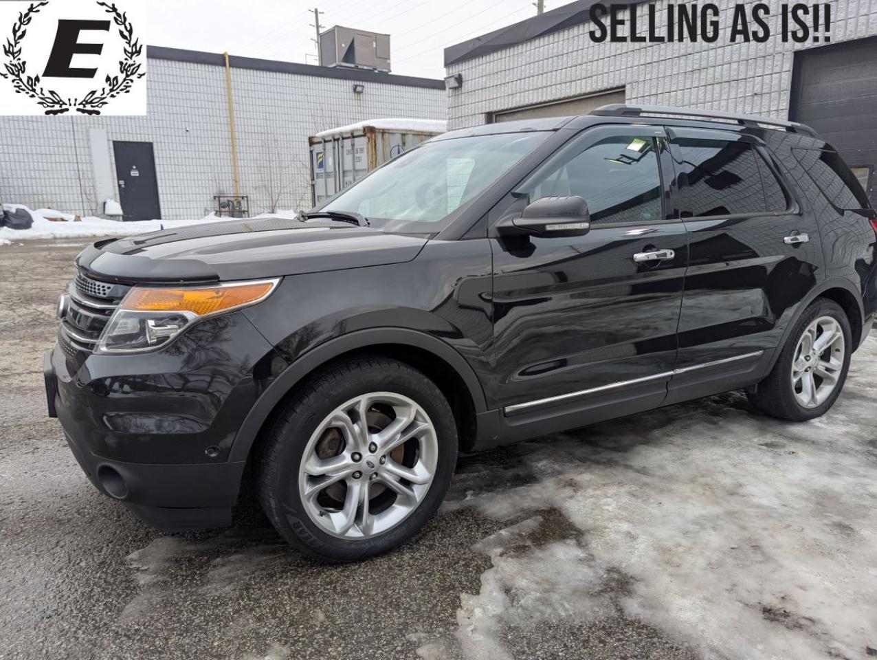 <p>THIS IS A BODYMAN OR MECHANIC SPECIAL. WE ARE SELLING THIS EXPLORER AS IS. NEEDS RUST REPAIR TO THE ROCKERS, REAR LIFTGATE AND ABOVE THE WINDSHIELD. ONE MUFFLER IS MISSING. HAS BEEN REGULARILY MAINTAINED. IT IS ALSO EQUIPPED WITH HEATED AND COOLED LEATHER SEATS, 3RD ROW SEATING, NAVIGATION. DUAL SUNROOF, PUSH BUTTON START AND A POWER LIFTGATE.<br>SELLING AS IS!! DO NOT ASK WHAT IT NEEDS FOR SAFETY, WE DO NOT KNOW.&nbsp;<br>FOR MORE INFORMATION GIVE US A CALL TODAY (705)797-1100</p>