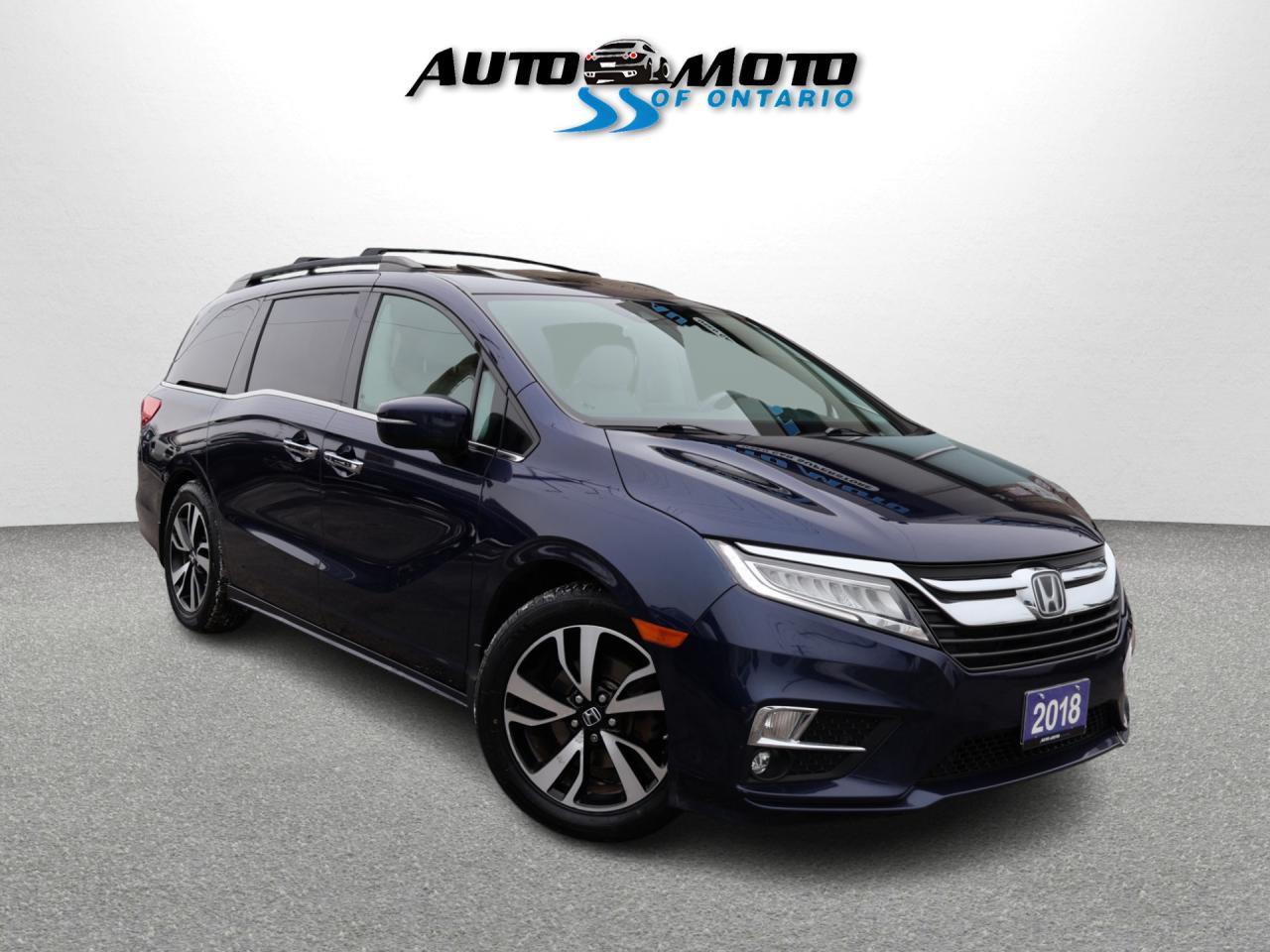 2018 Honda Odyssey TOURING CERTIFIED *1 OWNER* CAMERA NAV DVD LEATHER HEATED SEATS SUNROOF CRUISE ALLOYS Photo