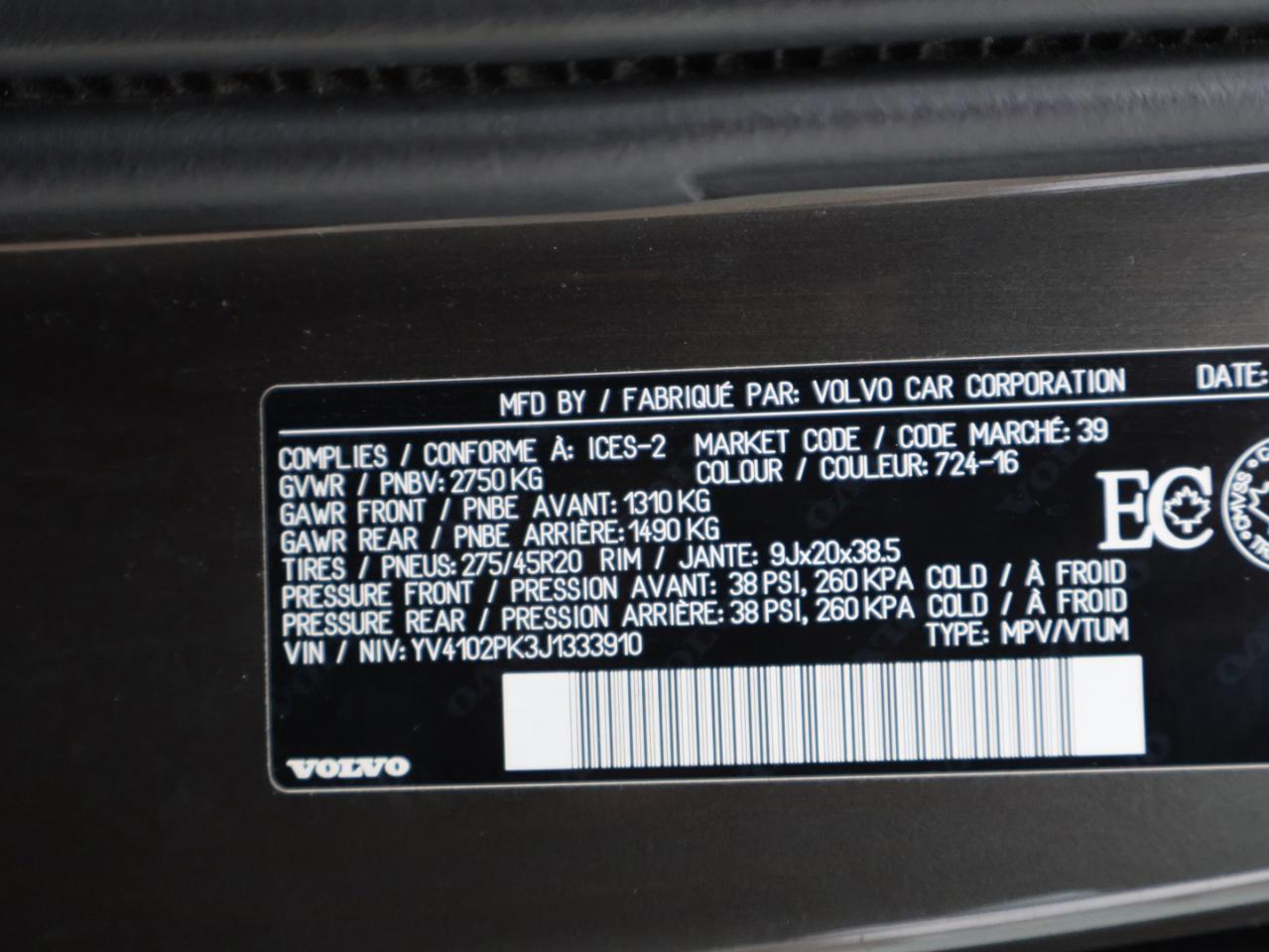 2018 Volvo XC90 T5 MOMENTUM AWD CERTIFIED *1 OWNER*ACCIDENT FREE* CAMERA NAV BLUETOOTH LEATHER HEATED SEATS PANO ROOF CRUISE ALLOYS Photo