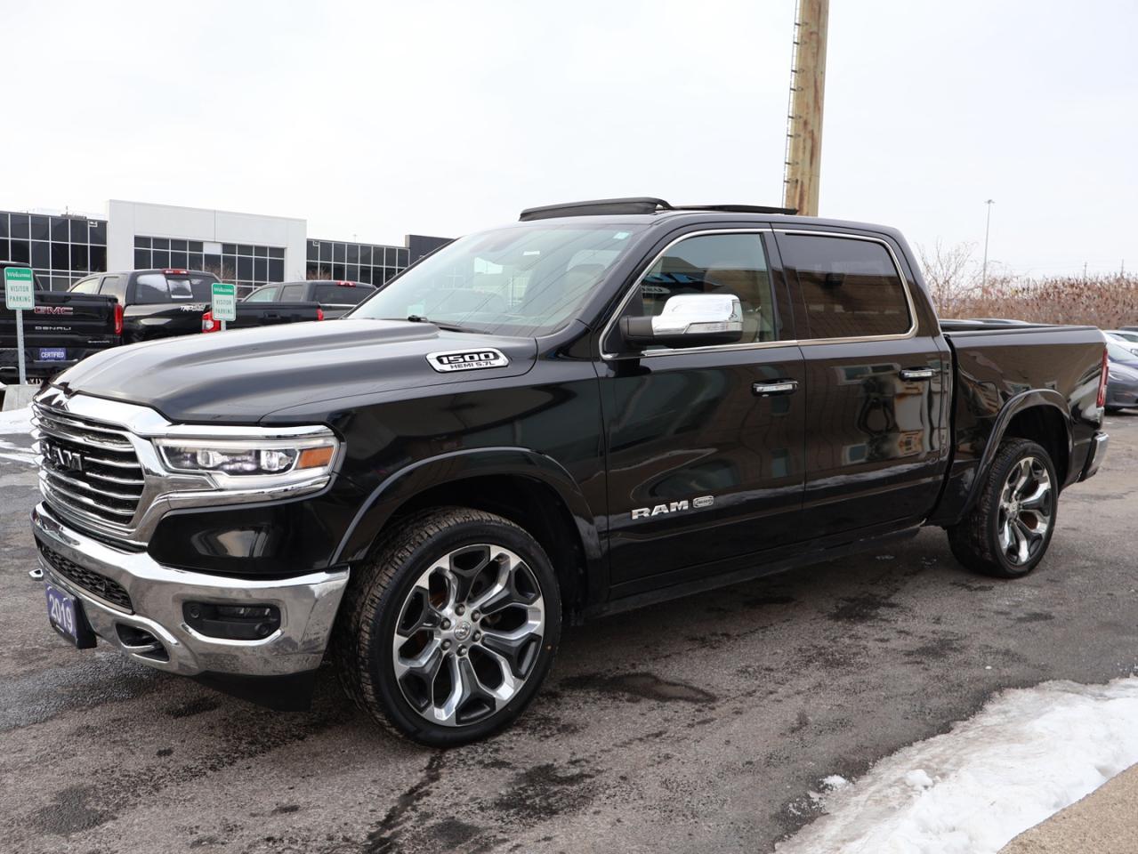 2019 RAM 1500 LARAMIE-LONGHORN 4WD CERTIFIED *ACCIDENT FREE*DODGE MAINTAIN* CAMERA NAV BLUETOOTH LEATHER HEATED SEATS PANO ROOF CRUISE ALLOYS Photo3