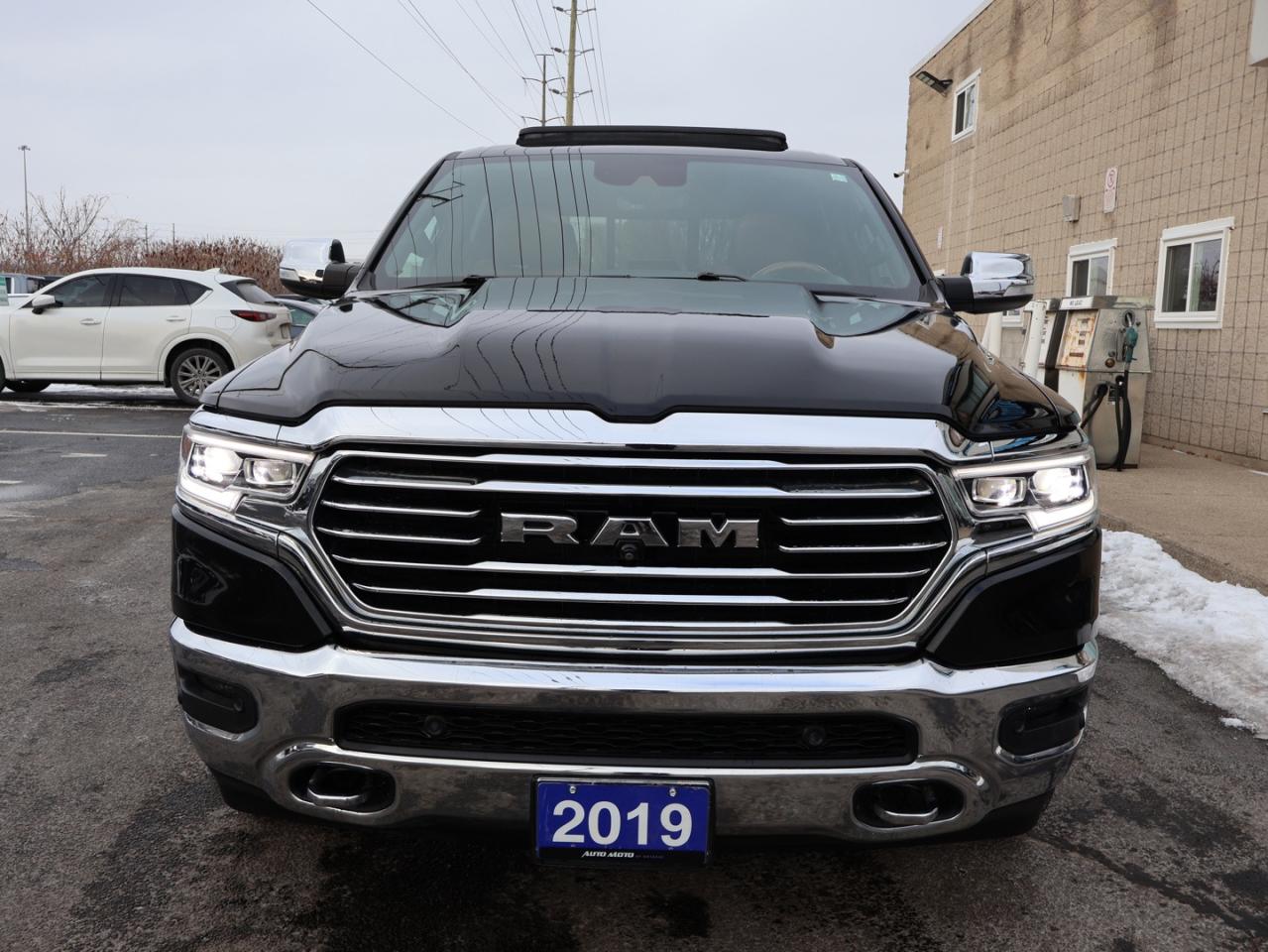 2019 RAM 1500 LARAMIE-LONGHORN 4WD CERTIFIED *ACCIDENT FREE*DODGE MAINTAIN* CAMERA NAV BLUETOOTH LEATHER HEATED SEATS PANO ROOF CRUISE ALLOYS Photo2