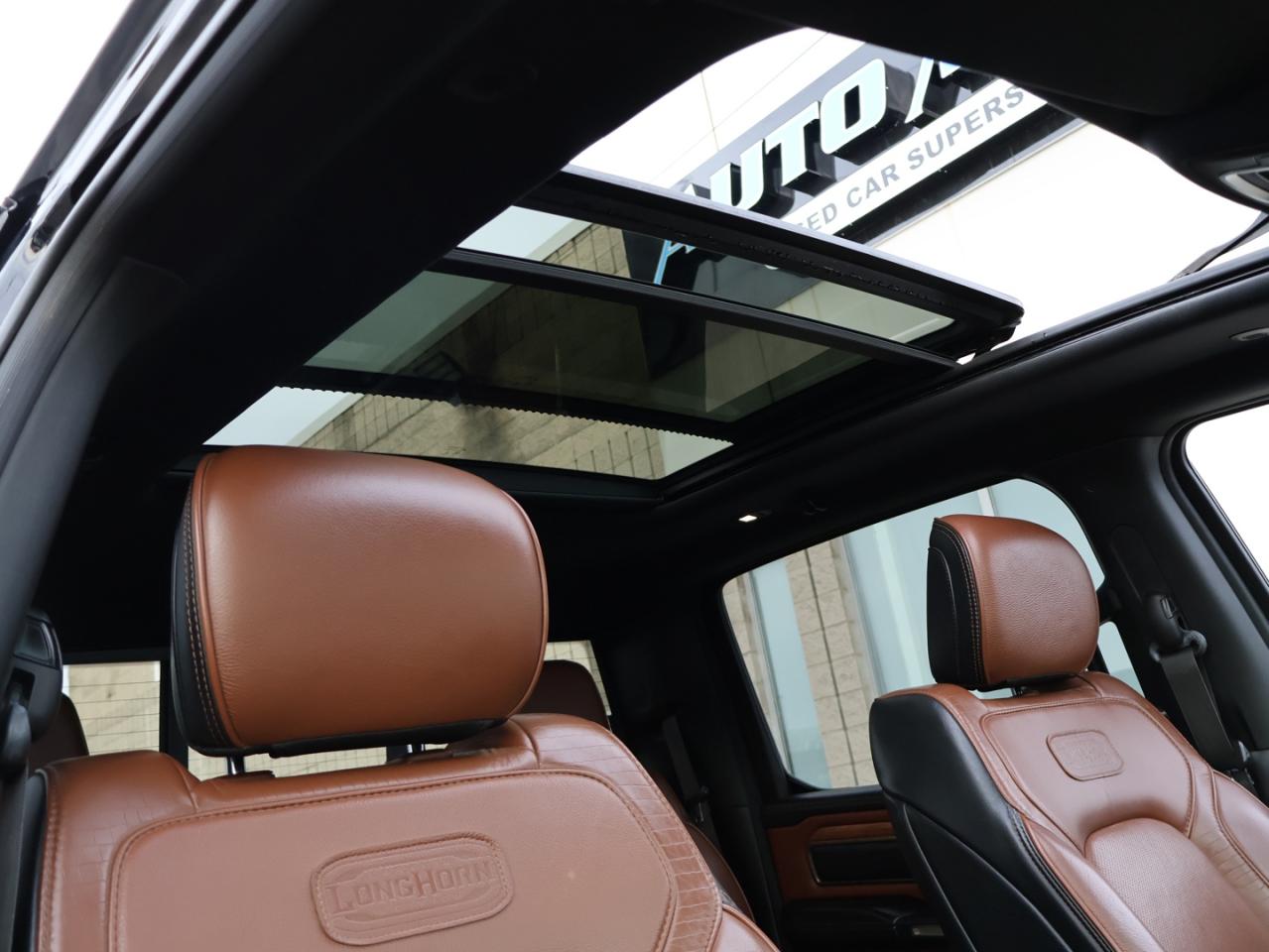 2019 RAM 1500 LARAMIE-LONGHORN 4WD CERTIFIED *ACCIDENT FREE*DODGE MAINTAIN* CAMERA NAV BLUETOOTH LEATHER HEATED SEATS PANO ROOF CRUISE ALLOYS Photo