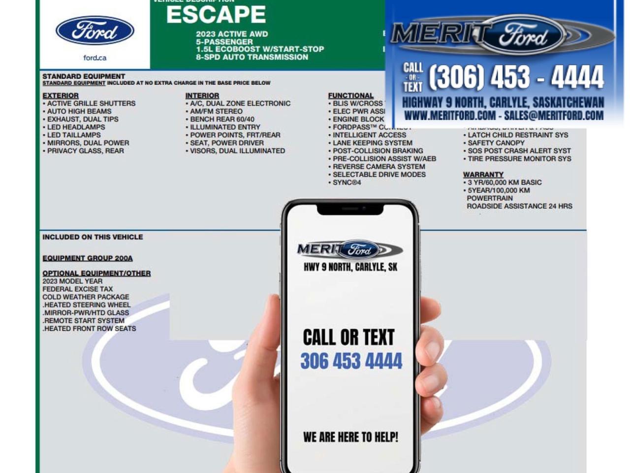 2023 Ford Escape Active Cold Weather Package! ++ Photo2