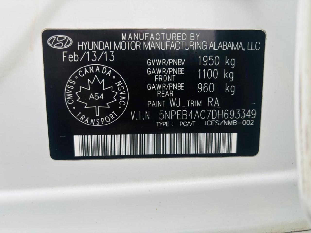 2013 Hyundai Sonata GLS 4dr Sedan Automatic Photo