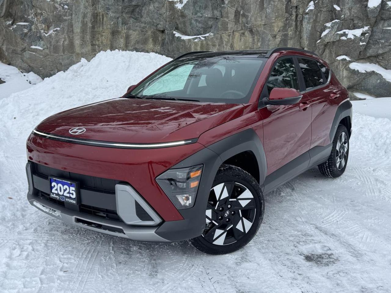 Urban Energy. All-Season Confidence. 2025 Hyundai Kona 2.0L Preferred AWD w/Trend Package

Take on city streets and open highways alike in this bold and modern 2025 Hyundai Kona Preferred AWD with the Trend Package, a compact SUV built for drivers who want style, confidence, and everyday versatility wrapped into one sharp design. Agile, practical, and unmistakably Kona, its ready for whatever your routine throws its way.

Under the hood, the efficient 2.0L engine delivers smooth, reliable performance, while the intelligent all-wheel drive system adds confidence when the weather turns or the road gets unpredictable. From snowy mornings to weekend getaways, the Kona stays composed, responsive, and ready to move.

Inside, the Preferred trim with the Trend Package strikes the perfect balance between comfort and modern convenience. Heated front seats, a power sunroof, advanced infotainment, and smart safety features create a cabin that feels intuitive and welcoming. Every control is right where you want it, making every drive feel effortless.

With its athletic stance, distinctive lighting, and contemporary interior design, the 2025 Kona Preferred AWD is more than just a compact SUV. Its a smart, stylish solution for drivers who want flexibility without sacrificing personality.

Stay confident, stay comfortable, and keep moving forward. This is modern driving done right.

At Sudbury Hyundai, we believe in more than just selling cars; we believe in fair value, checked daily against the province to ensure it stays competitive. No games, no hidden fees, just transparency as clear as a Northern sky.

Our sales consultants? Theyre guides, not commission driven salespeople. No commission means no pressure, just genuine service to help you find exactly what youre looking for.

Come in today and experience the difference.