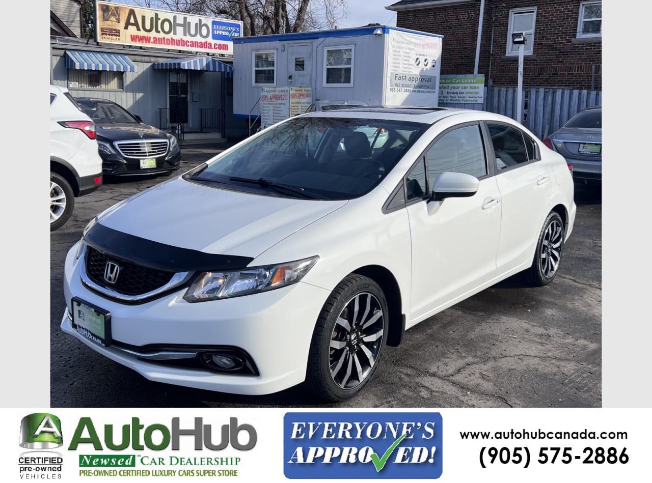 2014 Honda Civic TOURING-NAV-SUNROOF-LEATHER-BACKUP CAMERA Photo2