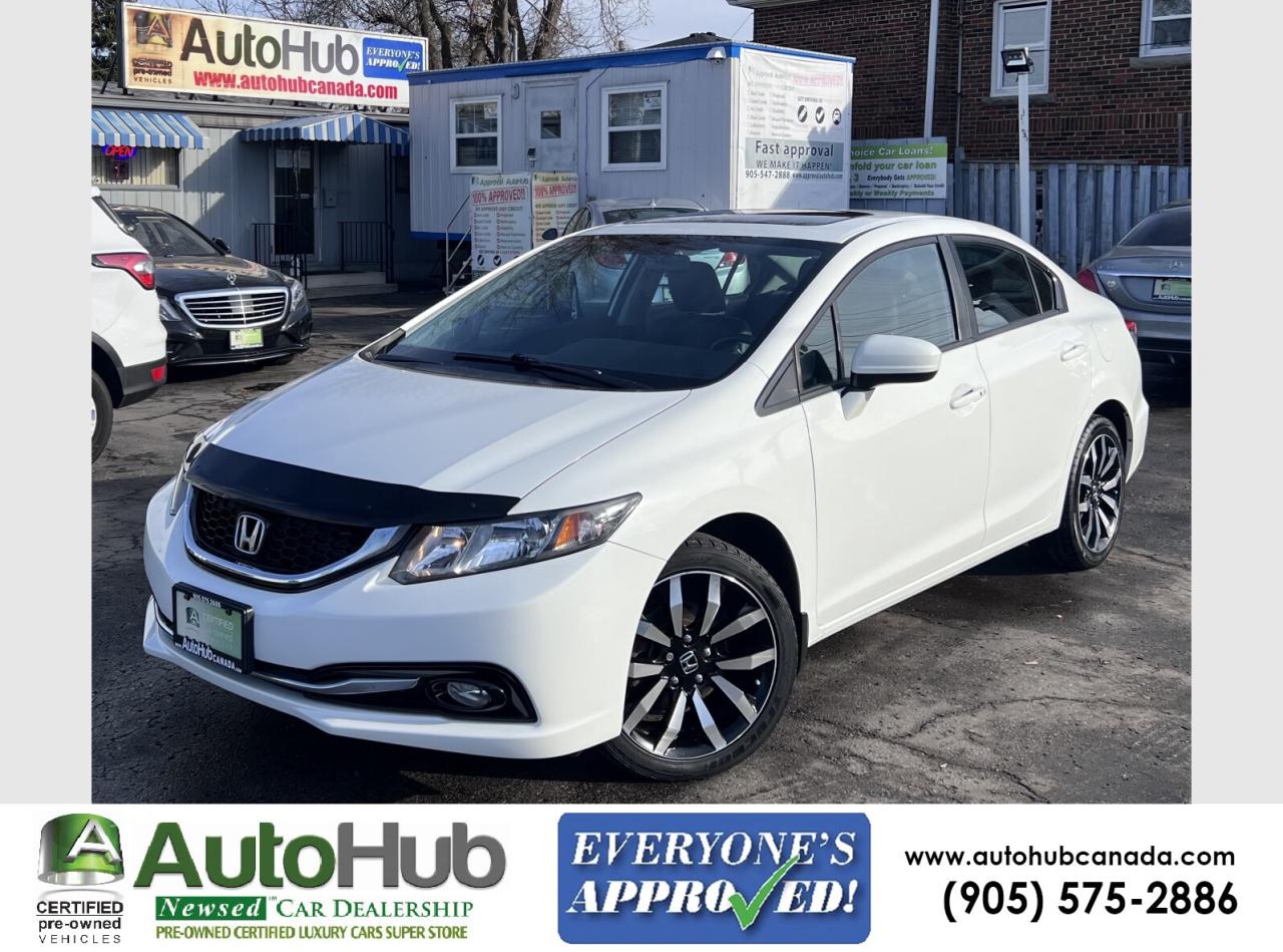 2014 Honda Civic TOURING-NAV-SUNROOF-LEATHER-BACKUP CAMERA Photo0