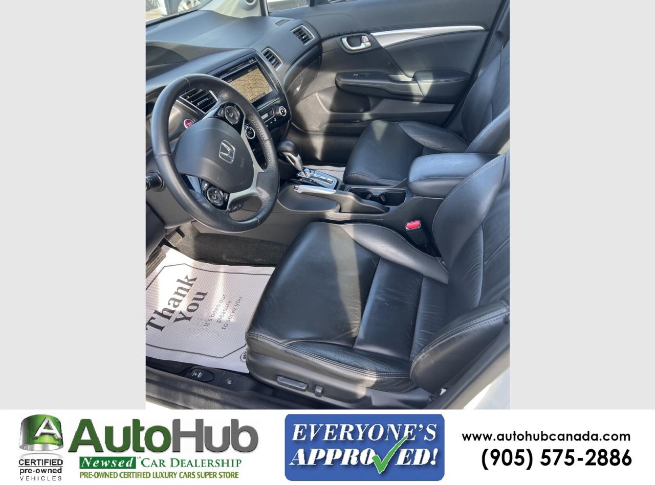 2014 Honda Civic TOURING-NAV-SUNROOF-LEATHER-BACKUP CAMERA Photo