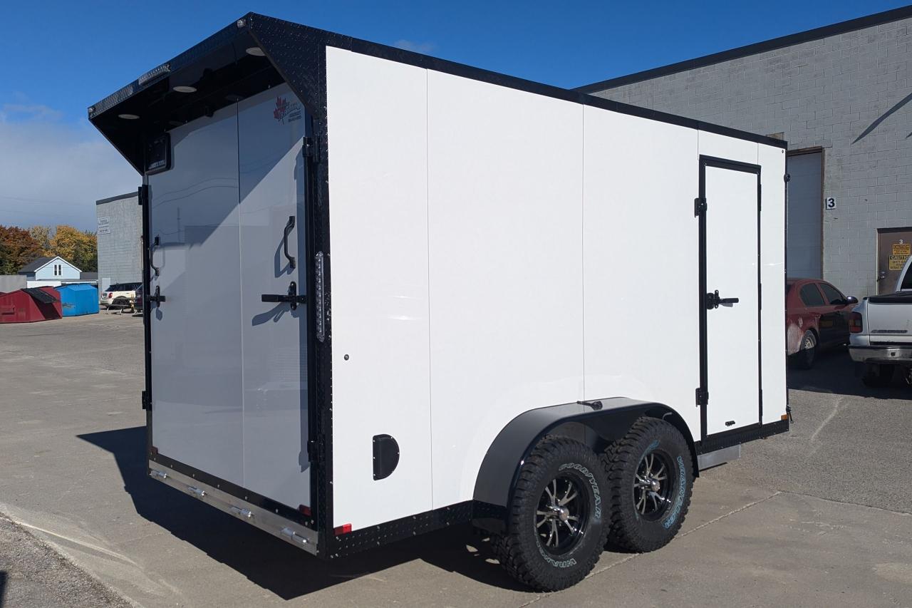 2024 Canadian Trailer Company 7x14 V Nose Cargo Trailer Blackout Package w/Spoiler Photo2