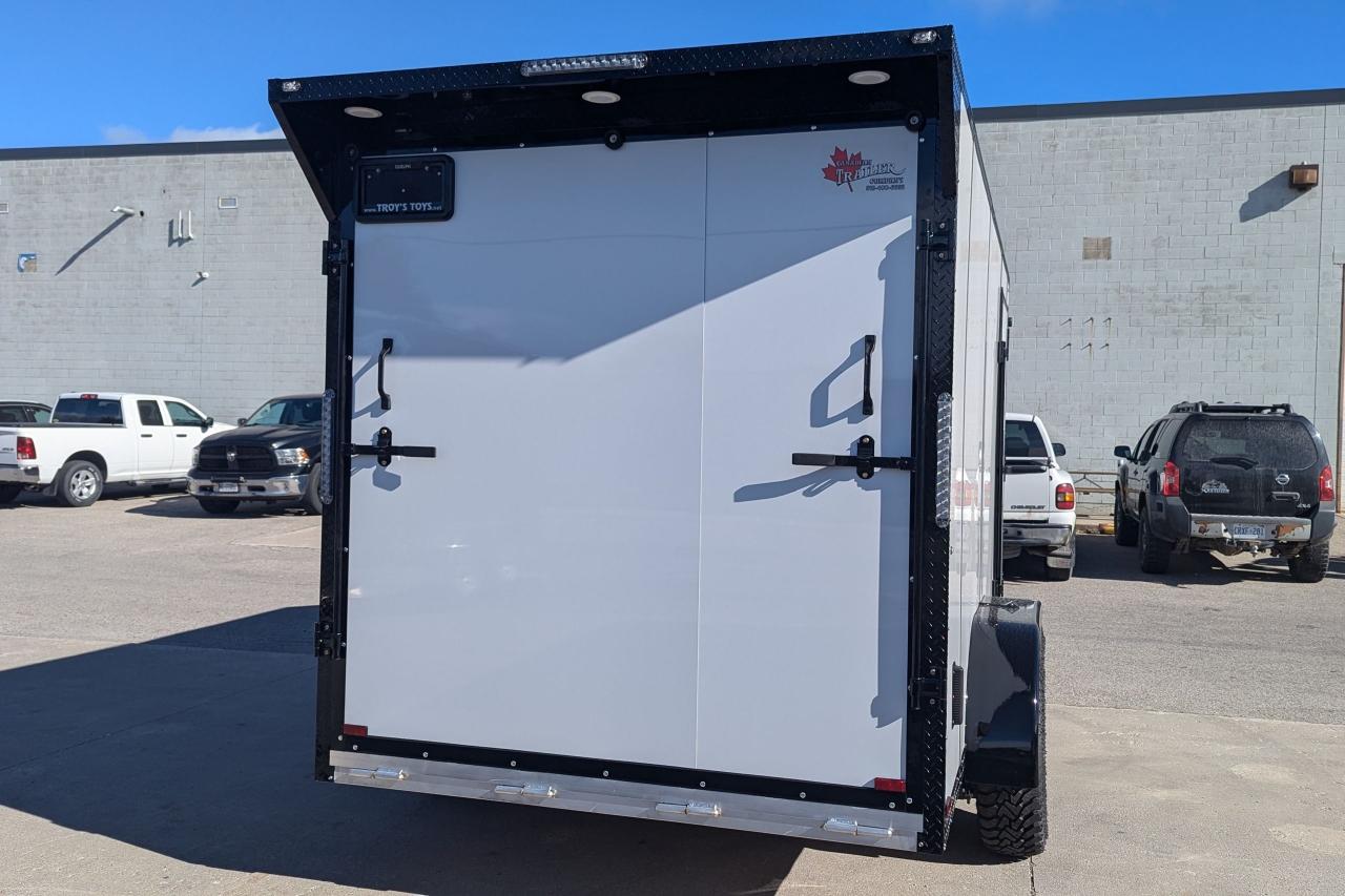 2024 Canadian Trailer Company 7x14 V Nose Cargo Trailer Blackout Package w/Spoiler Photo13