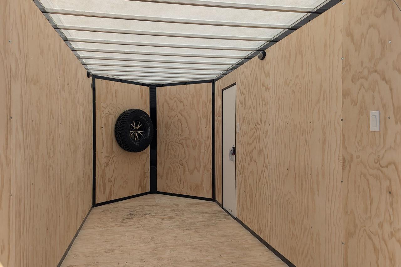 2024 Canadian Trailer Company 7x14 V Nose Cargo Trailer Blackout Package w/Spoiler Photo6