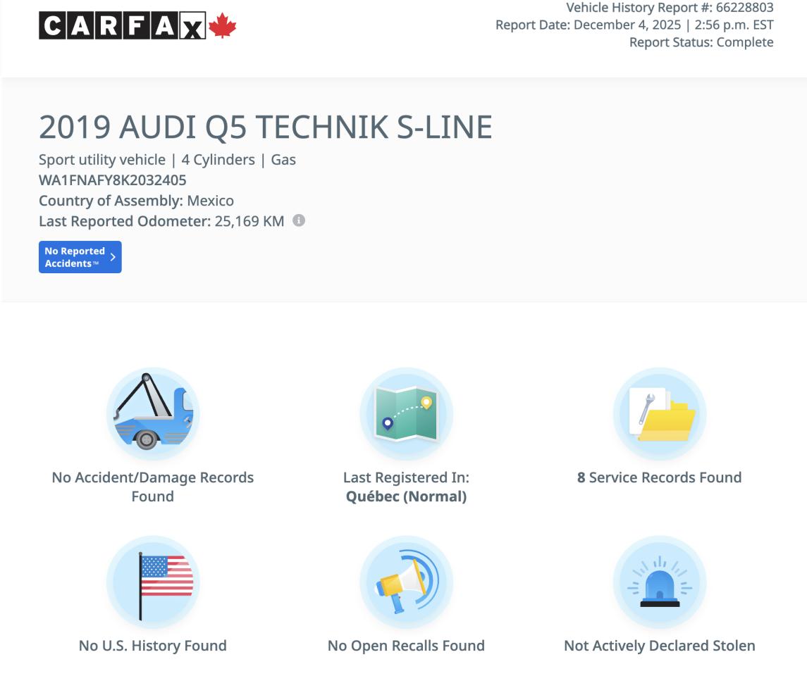 2019 Audi Q5 Technik 45 TFSI S-LINE quattro FULLY LOADED Photo