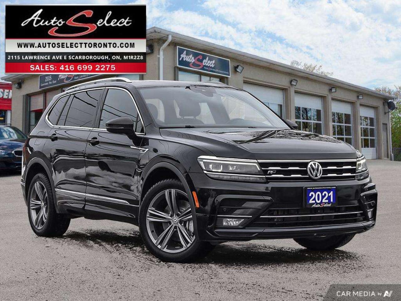 2021 Volkswagen Tiguan Highline R-Line 4Motion - Apple Carplay - Sunroof - Clean Carfax Photo0