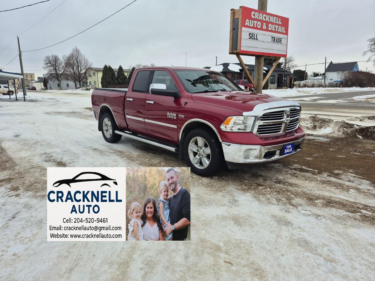 <p>2014 Ram 1500 - Safetied - Clean Title - $246 Bi-Weekly + Tax</p><p><span style=color:rgb( 15 , 15 , 15 )>﻿Located in Carberry, but capable of bringing to Brandon. Priced to Sell! Carfax Available, excellent condition.</span></p><ul><li><p>Rearview Camera</p></li><li><p>Heated Steering wheel</p></li><li><p>Remote Start System</p></li><li><p>Power Driver Seat</p></li><li><p>Heated Front Seats</p></li><li><p>Dual Zone Climate Control</p></li><li><p>Bluetooth Connectivity</p></li><li><p>Fog Lamps</p></li><li><p>Towing Package</p></li><li><p>Local</p></li></ul><p>Financing Available/ Warranty Available /Trades Welcome /<span style=color:rgb( 15 , 15 , 15 )>delivery available.</span></p><p></p><p>Call/Text<u> 204-520-9461</u></p><p></p><p>Dealer #5905</p><p></p><p><strong>Vehicle available for dealer trading, perfect subprime car</strong></p><p></p><p>Treaty cards accepted - 7 Day insurances available meaning you can drive home the same day even if MPI is closed (good for weekends and after hours)</p>