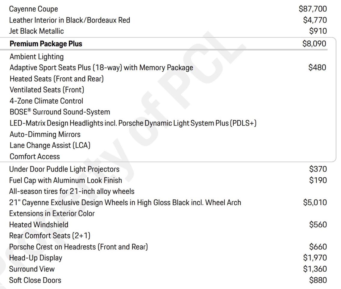 2021 Porsche Cayenne COUPE | PREMIUM PLUS | RED LEATHER | 21 IN Photo