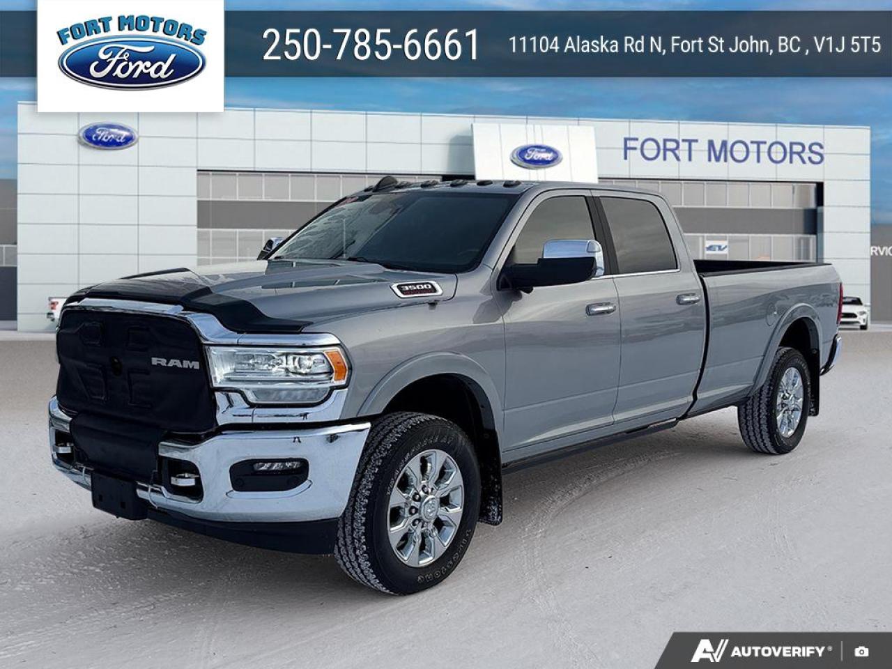 <p>Looking for a heavy-duty pickup that can handle anything you throw at it? Look no further than this used 2022 RAM 3500 Limited, now available at Fort Motors! This beast of a truck is ready to tackle tough jobs and long hauls with its powerful diesel engine and rugged 4-wheel-drive system. With only 42,000 KM on the odometer, this truck is practically brand new and ready for its next adventure. The RAM 3500 Limited trim offers a luxurious interior and a suite of features designed for comfort and convenience, making every drive a pleasure.</p>
<p>This RAM 3500 Limited is packed with features, but here are a few that really stand out:</p>
<ul>
<li><strong>Heated and Ventilated Front Seats:</strong> Experience ultimate comfort year-round, no matter the weather.</li>
<li><strong>Blind Spot Detection and Cross Path Detection:</strong> Stay safe on the road with advanced safety technology that helps you navigate traffic with confidence.</li>
<li><strong>4G LTE Wi-Fi Hotspot:</strong> Stay connected on the go with a built-in Wi-Fi hotspot, perfect for work or entertainment.</li>
<li><strong>Heated Leather/Genuine Wood Steering Wheel:</strong> Enjoy a touch of luxury and warmth with this premium steering wheel.</li>
<li><strong>ParkSense Front and Rear Parking Sensors:</strong> Maneuver with ease and confidence, even in tight spaces.</li>
</ul>
<p>Visit Fort Motors today to see this impressive RAM 3500 Limited for yourself!</p>
<p><strong><em>Powered by AutoIntelligence™</em></strong>
Vehicle information has been generated using artificial intelligence and is provided for informational purposes only. While efforts are made to ensure accuracy, please confirm all details directly with the dealer.</p>
