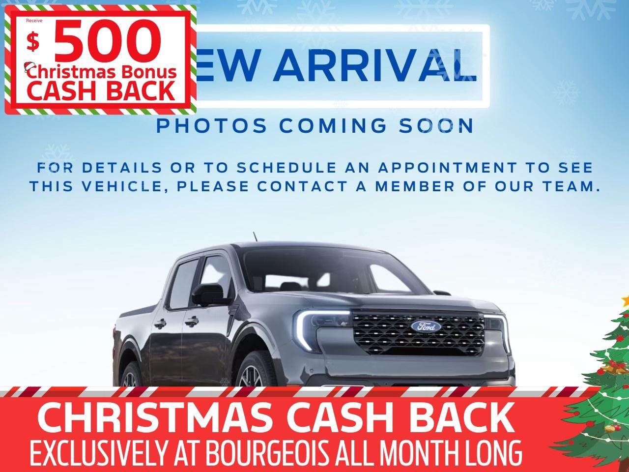 <p><span style=color:rgb( 58 , 80 , 95 )>The discount shown on vehicle represents the </span><u>Cash Purchase</u><span style=color:rgb( 58 , 80 , 95 )> discount and is inclusive of all non-stackable and stackable cash purchase discounts from Ford of Canada and Bourgeois Motors Ltd. and is offered in lieu of sub-vented lease or finance rates. To get details on current discounts applicable to this and other vehicles in our inventory for Lease and Finance customer, see a member of our team. All offers for lease or finance are On Approved Credit (OAC).While every effort is made to ensure the accuracy of discounts and programs, programs are subject to change without notice </span><span style=color:rgb( 119 , 119 , 119 )>and may not be accurate or completely current. While every reasonable effort is made to ensure the accuracy of this data, we are not responsible for any errors or omissions contained on these pages.</span></p> <p><strong>Why Choose the Bourgeois Auto Group?</strong></p><p>For 80 years, Bourgeois Auto Group has been delivering exceptional automotive experiences. Our factor trained teams work to ensure you receive the shopping experience you deserve; whether you're looking for a new or new-to-you vehicle.</p><p>Shop 24/7 with our online showroom and chat service, ensuring convenience every step of the way. No hidden fees, full disclosure, and every pre-owned vehicle comes with a Carfax® report for peace of mind.</p><p>We offer a wide selection of pre-owned vehicles, all competitively priced using real-time market data. Get the best deal on your purchase and trade-in with our free Live Market Analysis report.</p><p>Looking to sell your car? We buy any make or modelno purchase required. Our simple to use online trade valuation tool will provide you with a clear, transparent selling experience whether you buy our car or not.</p><p>Backed by hundreds dedicated employees across 4 convenient locations, were here to meet all your automotive needs. Visit us in Midland or Parry Sound and explore our inventory or schedule your next service today.</p> <p><strong>Financing Your Next Vehicle with Bourgeois Motors Ford in Midland:</strong></p><p>At Bourgeois Motors Ford, we make financing your next vehicle simple and stress-free! Our team works with trusted lenders to find flexible options tailored to your budget. Drive away with confidenceapply today!</p><p>Take advantage of our online pre-qualification tool, backed by Equifax and TD Bank to find the payment that works for you. Simply <a href=https://www.bourgeoismotors.com/free-credit-check/ rel=nofollow><strong>CLICK HERE</strong></a><strong> </strong>to use our secure online credit tool with no impact to your credit.</p>