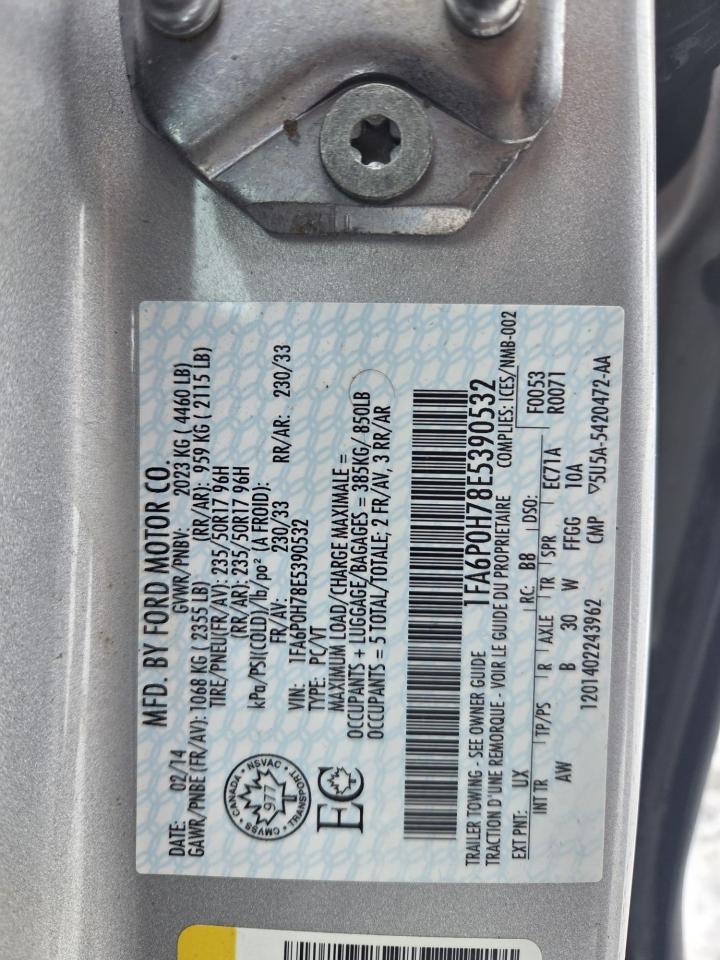 2014 Ford Fusion SE, AUTO, SEDAN, ONLY 142KMS, CERTIFIED Photo