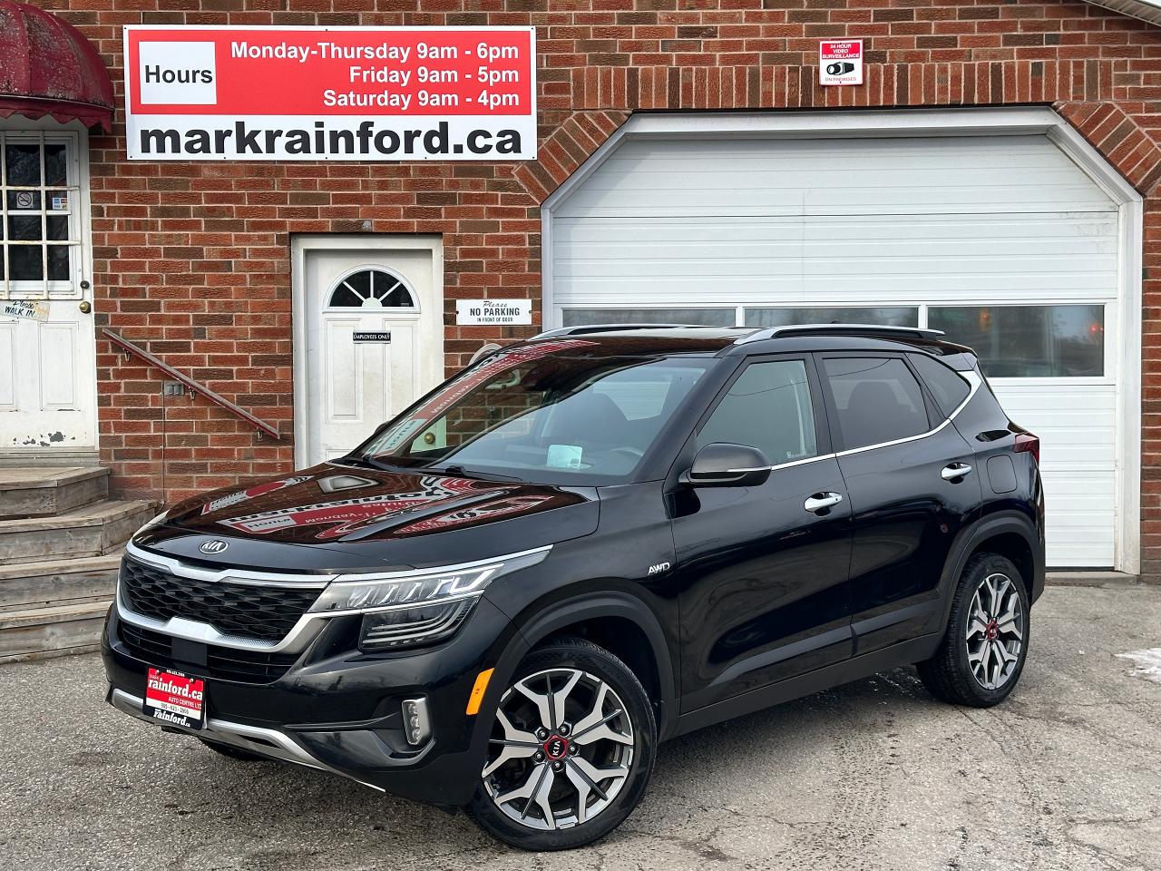 2021 Kia Seltos SX-Turbo AWD HTD/CLD-LTHR Sunroof NAV BackupCam XM Photo0