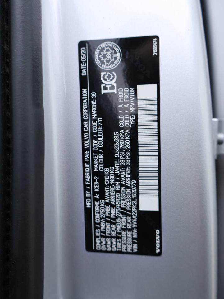 2020 Volvo XC90 T6 MOMENTOUM AWD CERTIFIED *7 SEATS*2nd WINTER* CAMERA NAV BLUETOOTH LEATHER HEATED SEATS PANO ROOF CRUISE ALLOYS Photo