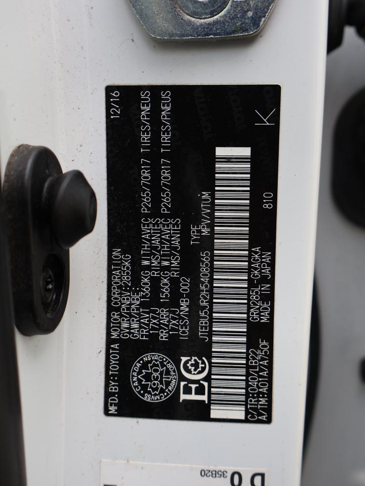 2017 Toyota 4Runner PREMIUM PKG 4WD CERTIFIED *ACCIDENT FREE*2nd WINTER* CAMERA NAV BLUETOOTH LEATHER HEATED SEATS CRUISE ALLOYS Photo