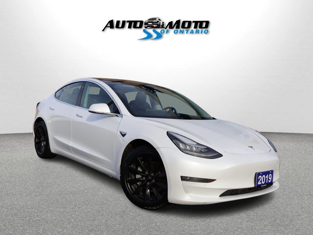 2019 Tesla Model 3 AWD LONG RANGE DUAL MOTORS CERTIFIED NAVI DUAL CAMERA AUTO PILOT HEATED LEATHER PANO ROOF Photo