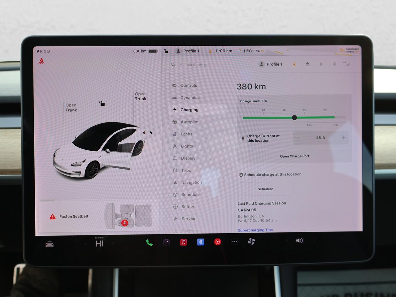 2019 Tesla Model 3 AWD LONG RANGE DUAL MOTORS CERTIFIED NAVI DUAL CAMERA AUTO PILOT HEATED LEATHER PANO ROOF Photo