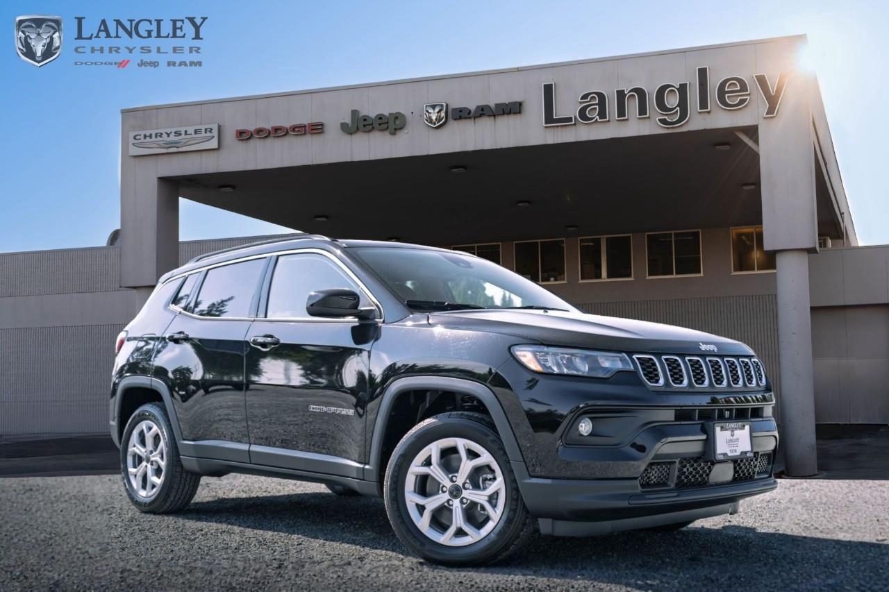 <p><strong>2026 Jeep Compass North 4x4</strong></p><p>The North trim offers a dynamic blend of capability and modern design, providing essential Canadian cold-weather features and upgraded technology for a versatile compact SUV experience.</p><p></p><ul><li><p><strong>Engine</strong>: 2.0L Turbocharged I-4 (200 hp, 221 lb-ft torque)</p><p></p></li><li><p><strong>Drivetrain</strong>: Jeep Active Drive 4x4 with Selec-Terrain® Traction Management</p><p></p></li><li><p><strong>Fuel Economy</strong>: 10.0 L/100 km City / 7.5 L/100 km Highway</p><p></p></li><li><p><strong>Towing Capacity</strong>: Up to 907 kg (2,000 lbs) when properly equipped</p><p></p></li><li><p><strong>Technology</strong>: 8.4-inch Uconnect® 5 touchscreen with wireless Apple CarPlay and Android Auto</p><p></p></li><li><p><strong>Key North Features</strong>: Heated front seats, heated steering wheel, remote start system, and Keyless Enter 'N Go with proximity entry</p><p></p></li></ul><p>Come book a test drive at Langley Chrysler, conveniently located in Langley, British Columbia.</p>*All new vehicle purchases are plus the PDI accessory installs and any price increases provided by the manufacturer. For trucks the accessories will include wheel locks, spray-in liners, and mud flaps. For all other vehicles, wheel locks are standard, other equipment may apply. Confirm with the dealer.

<p>*All prices are net of all manufacturer incentives and/or rebates and are subject to change by the manufacturer without notice. All prices plus applicable taxes, applicable environmental recovery charges, documentation of $599 and full tank of fuel surcharge of $76 if a full tank is chosen.<br />Other items available that are not included in the above price:<br />Tire & Rim Protection and Key fob insurance starting from $599<br />Service contracts (extended warranties) for up to 7 years and 200,000 kms starting from $599<br />Custom vehicle accessory packages, mudflaps and deflectors, tire and rim packages, lift kits, exhaust kits and tonneau covers, canopies and much more that can be added to your payment at time of purchase<br />Undercoating, rust modules, and full protection packages starting from $199<br />Flexible life, disability and critical illness insurances to protect portions of or the entire length of vehicle loan?im?im<br />Financing Fee of $500 when applicable<br />Prices shown are determined using the largest available rebates and incentives and may not qualify for special APR finance offers. See dealer for details. This is a limited time offer.</p>