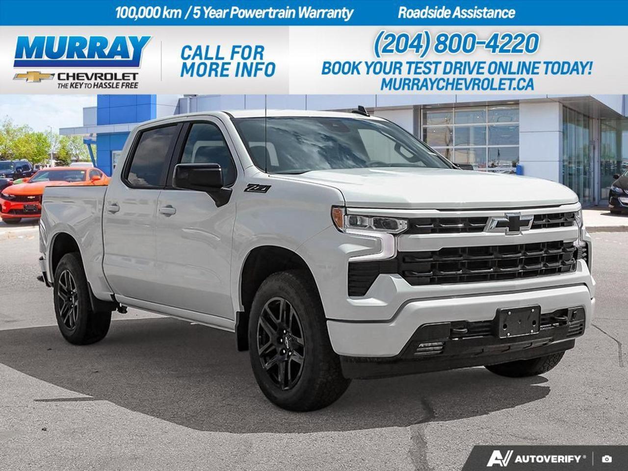 * ENGINE 5.3L ECOTEC3 V8 * * TRANSMISSION 8-SPEED AUTOMATIC * * LPO ALL-WEATHER FLOOR LINERS *  Experience the thrill of driving the 2026 Chevrolet Silverado 1500 RST in the heart of Winnipeg. This powerhouse is equipped with a robust *5.3L ECOTEC3 V8 engine*, delivering 355 hp and 383 lb-ft of torque, tailored for those who seek performance and efficiency. Its *8-speed automatic transmission* ensures a smooth and dynamic drive, perfectly complementing the rugged capabilities of this iconic truck.  Step inside to find an interior designed for both comfort and durability, featuring *all-weather floor liners* that protect your vehicle from the elements, complete with the Z71 logo on the front mats. The vehicles summit white exterior is complemented by high gloss black painted aluminum wheels, adding a touch of sophistication to its rugged demeanor.  Whether youre navigating city streets or taking on off-road adventures, the Silverados Z71 Off-Road Package, which includes skid plates and a heavy-duty air filter, ensures youre prepared for any challenge. Additionally, advanced features like lane keeping assist, front collision mitigation, and a back-up camera provide peace of mind and enhanced safety on every journey.  Dealer Permit #1740