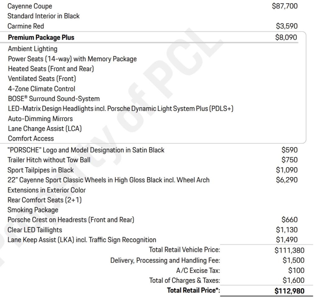 2021 Porsche Cayenne COUPE | PREMIUM PLUS PKG | BOSE | PANO | 22 IN Photo