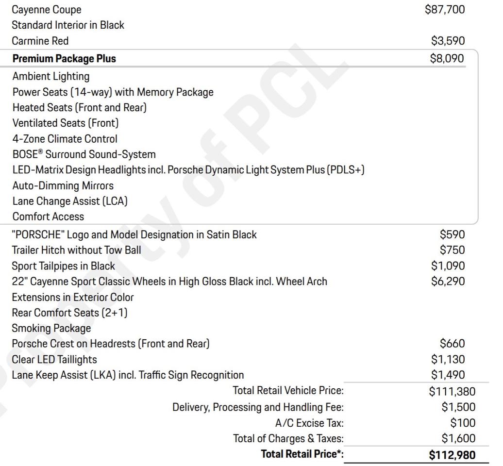 2021 Porsche Cayenne COUPE | PREMIUM PLUS PKG | BOSE | PANO | 22 IN Photo