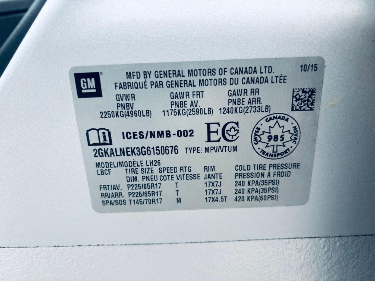 2016 GMC Terrain SL Front-wheel Drive Automatic Photo