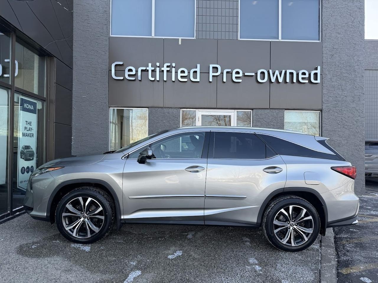 This ACCIDENT FREE 7 PASSENGER Lexus RX350L LUXURY comes fully loaded with a reliable and responsive 3.5L V6 motor, automatic transmission with selectable drive modes, an impressive ALL WHEEL DRIVE system, 20-inch alloy wheels, power SUNROOF, NAVIGATION system, heated / cooled power leather seats with memory settings, back-up camera, Blind Spot Detection system, heated steering wheel, heated 2nd row seating, premium automatic TRIPLE LED headlights, premium 12-speaker sound system, LED foglights, proximity key with push start ignition, LED daytime running lights, tri-zone automatic climate control, adaptive cruise control, Lane Departure Warning & Intervention, Forward Collision Avoidance Assist, Bluetooth phone & audio connectivity, power folding 3rd row seating and much more!!!<p>This ACCIDENT FREE 7 PASSENGER Lexus RX350L LUXURY comes fully loaded with a reliable and responsive 3.5L V6 motor</p>