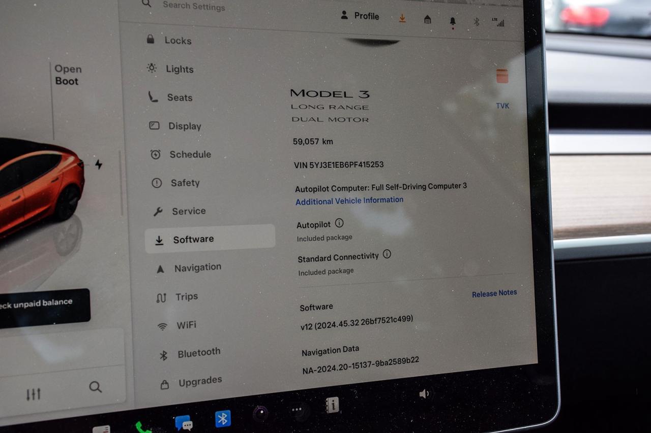 2023 Tesla Model 3 LR AWD No Accident Autopilot Navigation Photo