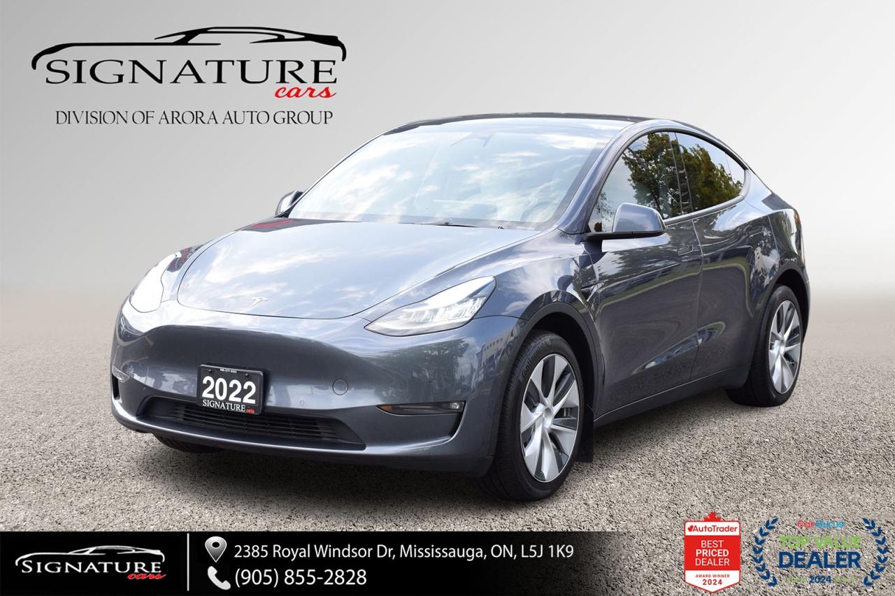 2022 Tesla Model Y LR AWD NO ACCIDENT WHITE LEATHER AUTOPILOT COMPUTE Photo