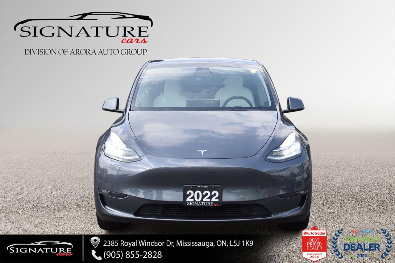 2022 Tesla Model Y LR AWD No Accident White Leather Autopilot Navigat Photo