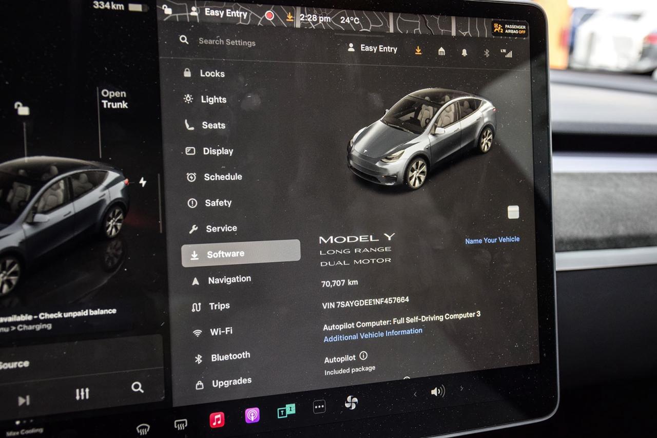2022 Tesla Model Y LR AWD No Accident White Leather Autopilot Navigat Photo