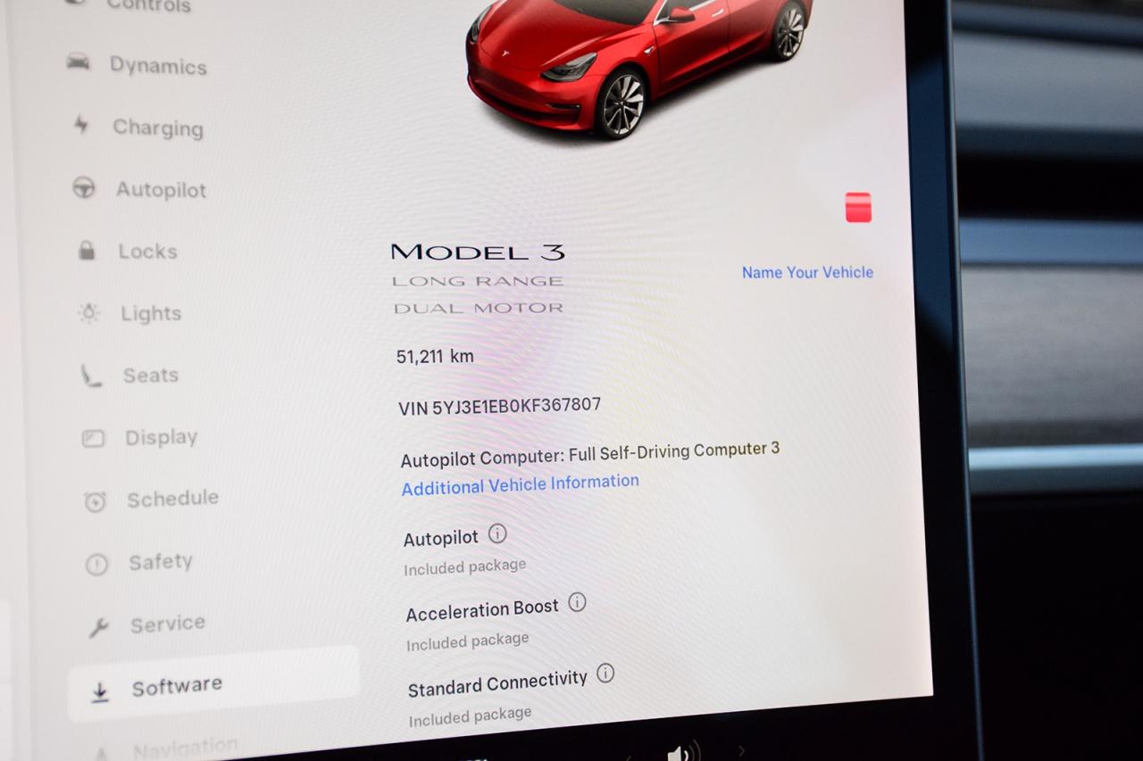 2019 Tesla Model 3 LR AWD NO ACCIDENT AUTOPILOT Photo