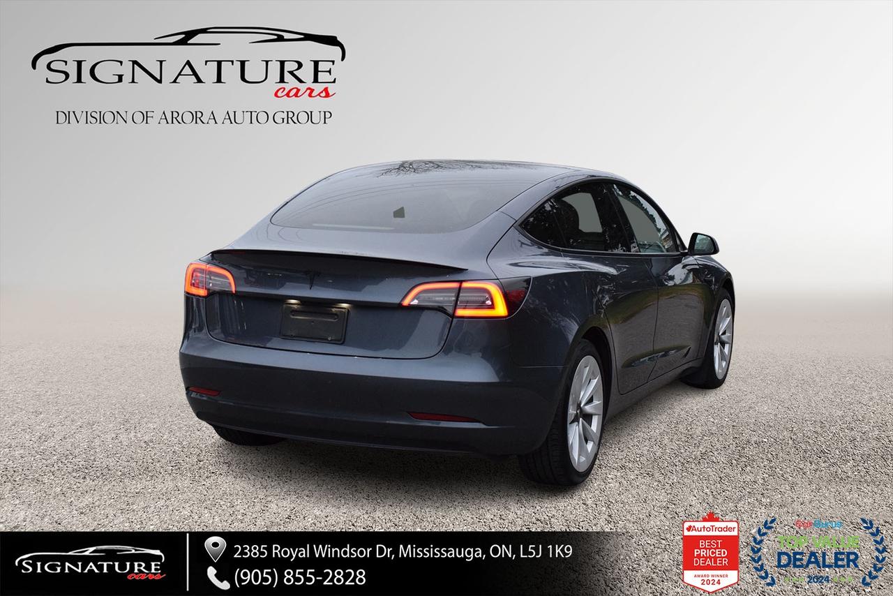 2022 Tesla Model 3 SRP No Accident White Leather Autopilot Navigation Photo