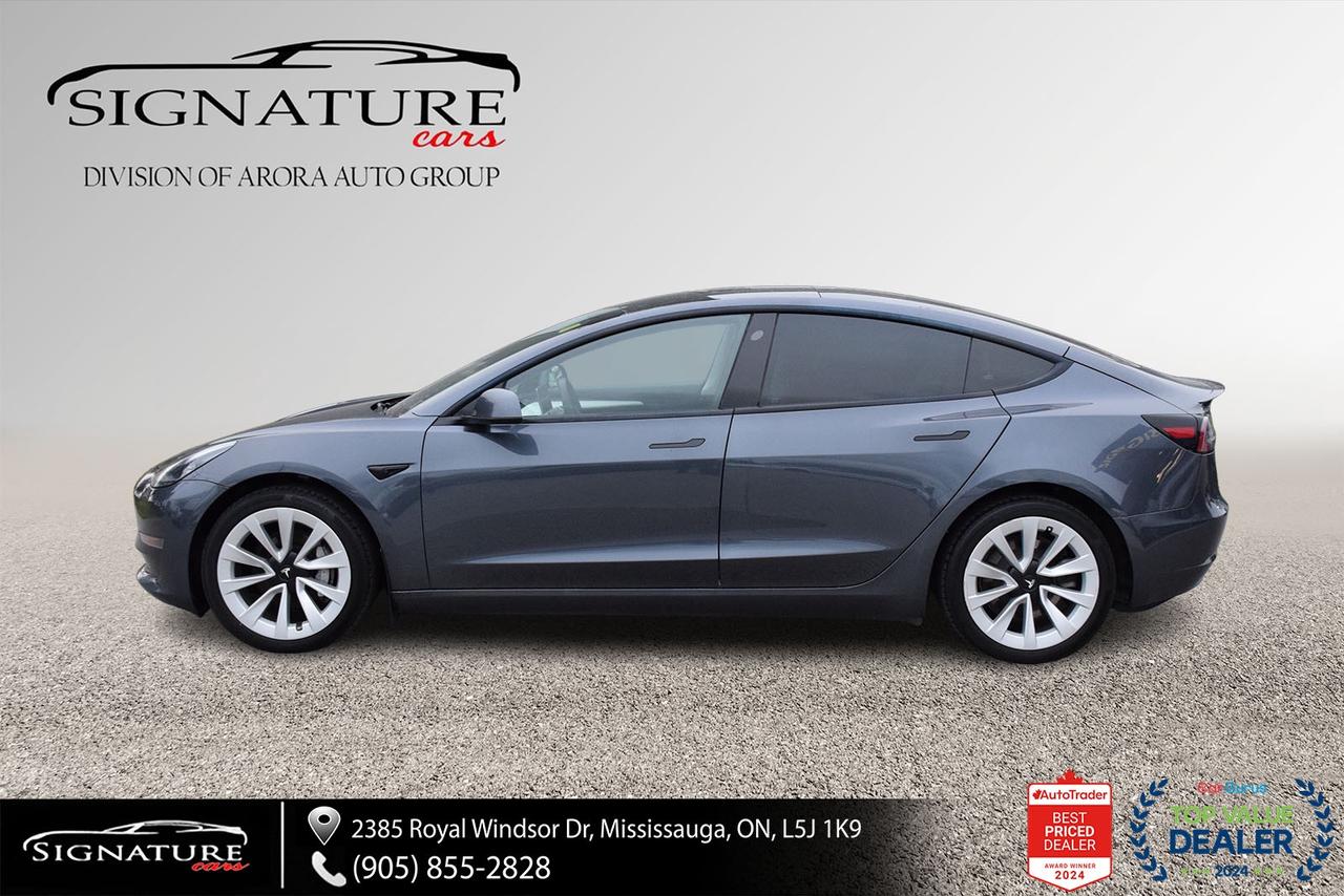 2022 Tesla Model 3 SRP No Accident White Leather Autopilot Navigation Photo