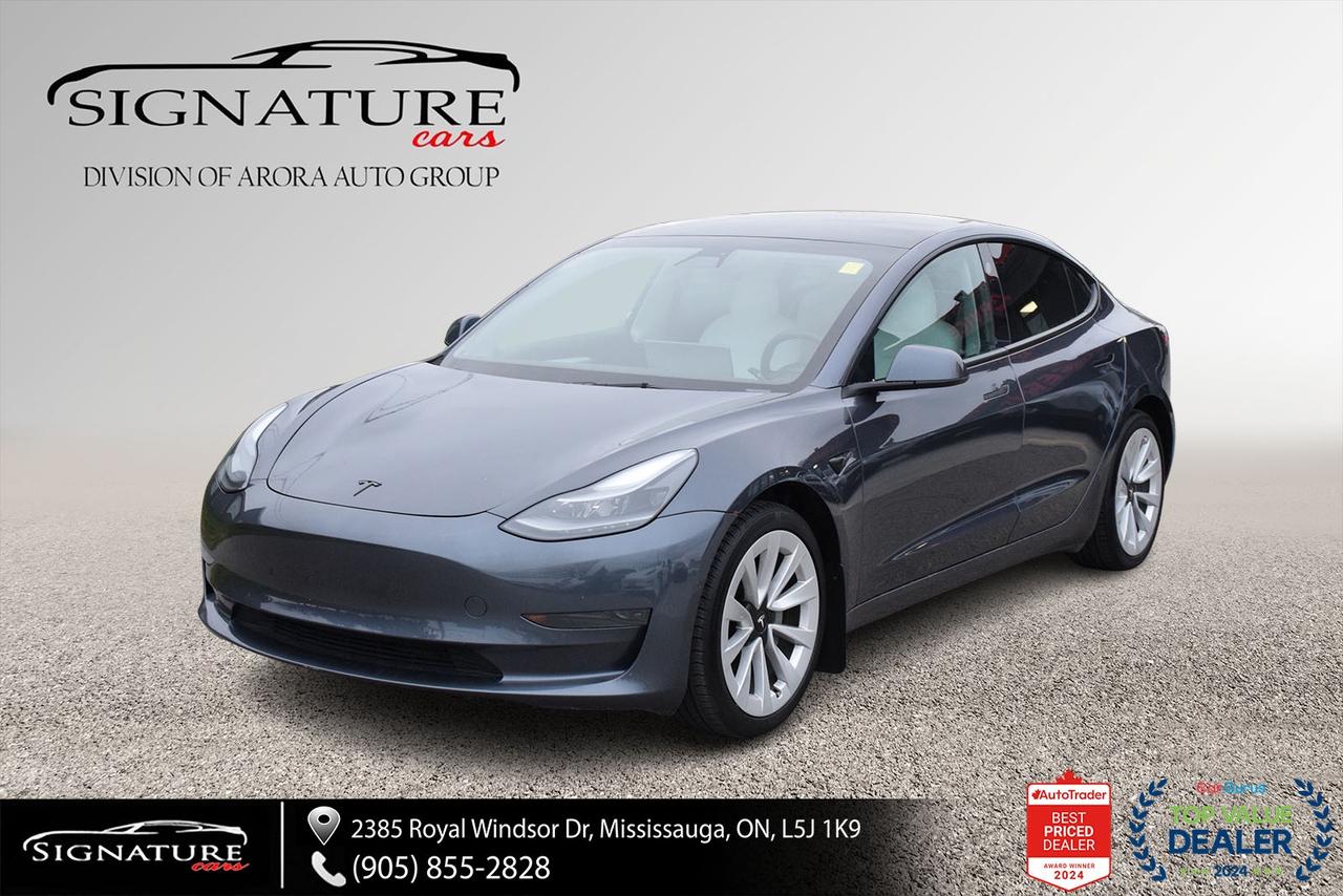 2022 Tesla Model 3 SRP No Accident White Leather Autopilot Navigation Photo