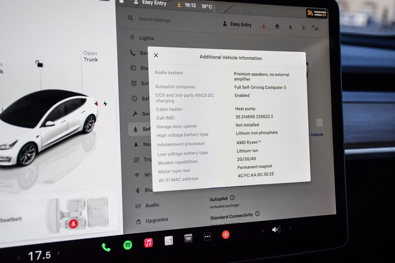 2023 Tesla Model 3 SRP RWD NO ACCIDENT AUTOPILOT BSM Photo