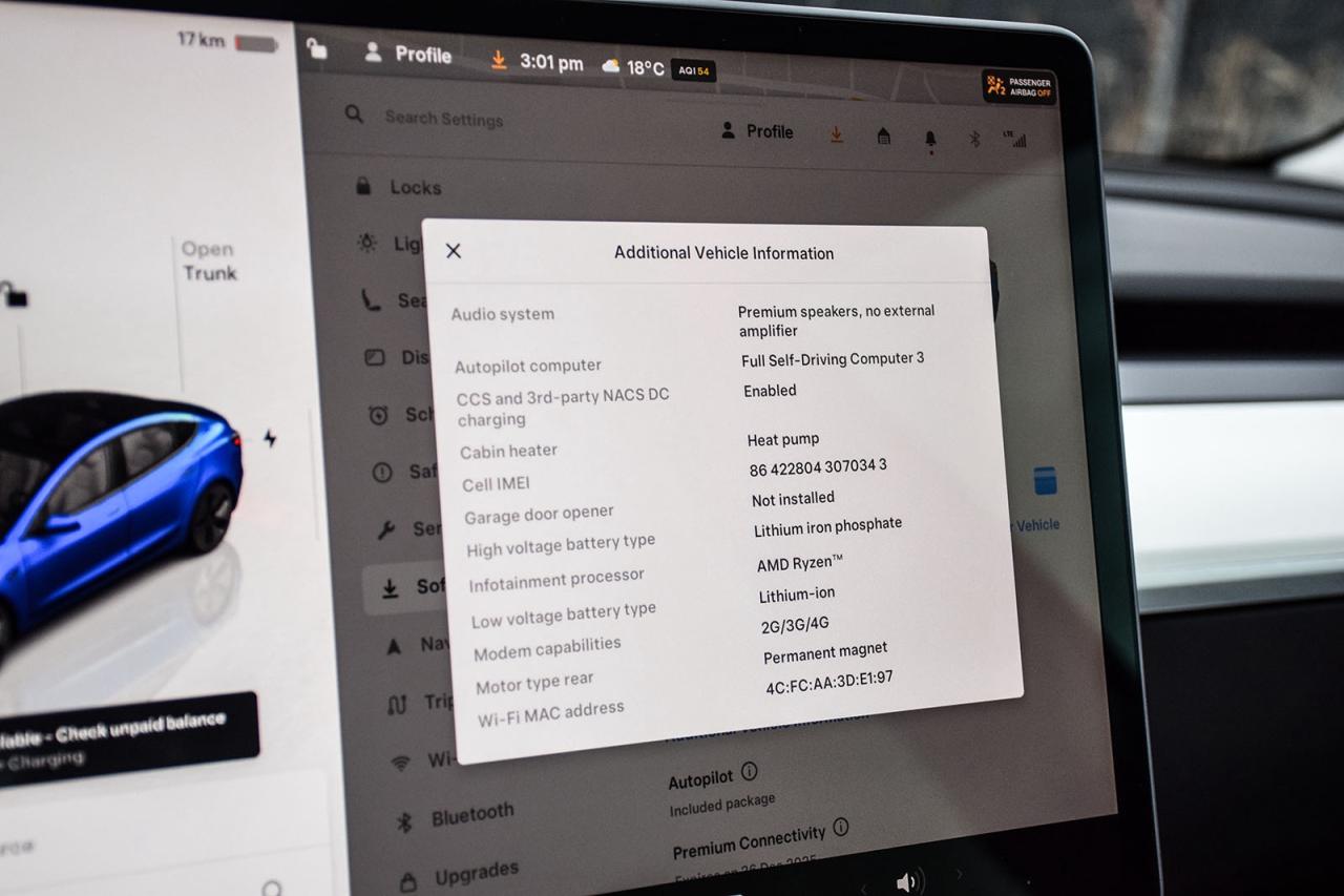 2022 Tesla Model 3 STANDARD RANGE NO ACCIDENT AUTOPILOT Photo