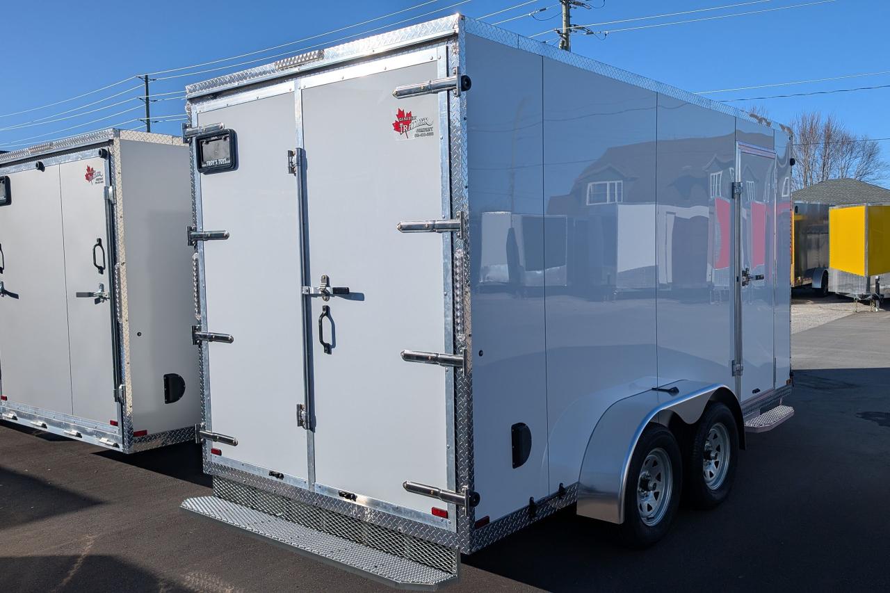 2025 Canadian Trailer Company 7x14 V Nose Cargo Trailer Aluminum Tandem Axle Photo7