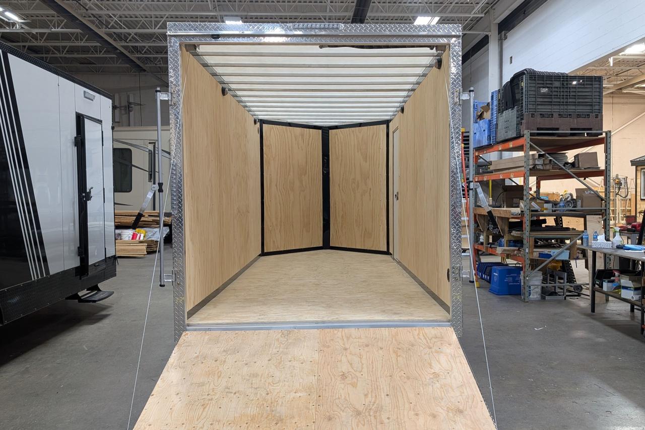 2025 Canadian Trailer Company 7x16 V-Nose Cargo Trailer Aluminum Tandem Axle Photo4