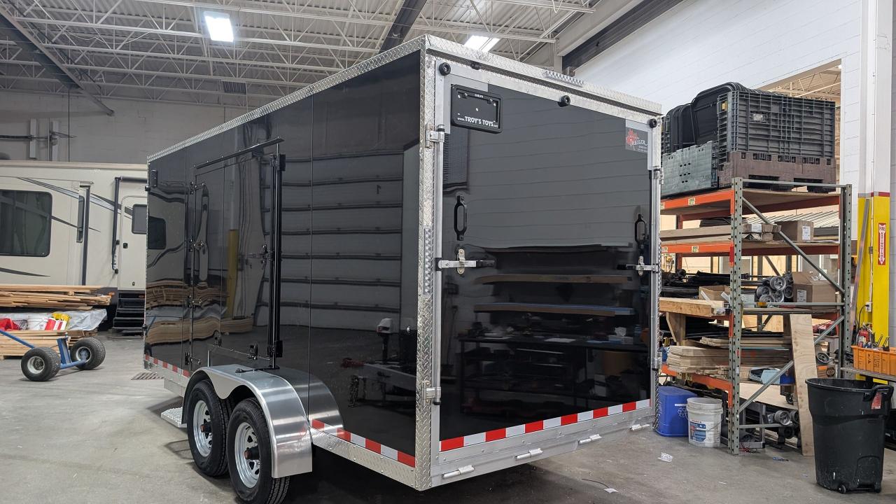 2025 Canadian Trailer Company 7x16 V-Nose Cargo Trailer Jump Door Model Photo11