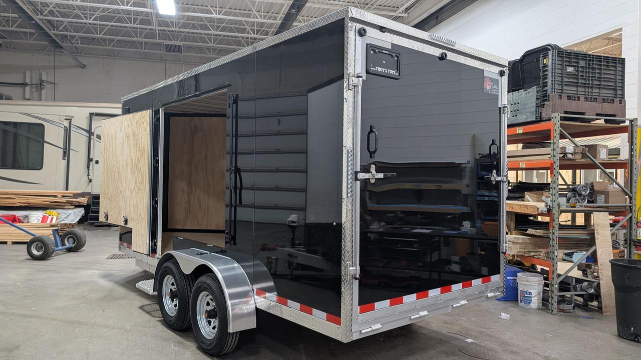 2025 Canadian Trailer Company 7x16 V-Nose Cargo Trailer Jump Door Model Photo13