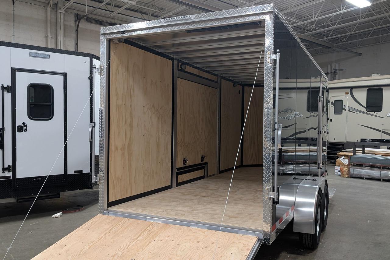 2025 Canadian Trailer Company 7x16 V-Nose Cargo Trailer Jump Door Model Photo5
